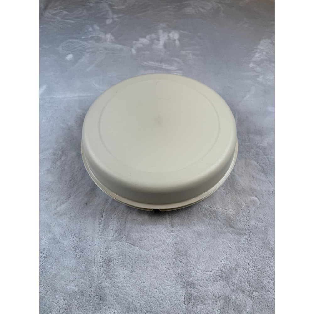 Tupperware Modular Mates Serving Platter Tray Set Beige Divided Dish with Lid